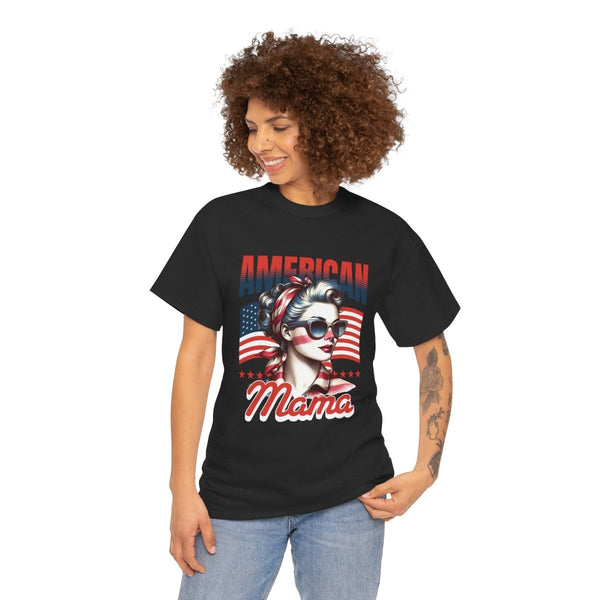 American Mama Graphic Tee - Unisex Heavy Cotton T-Shirt - Black - S - American Mama Graphic Tee - Unisex Heavy Cotton T-Shirt - Tatoo Tee
