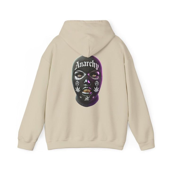 Anarchy Ski Mask Girl Unisex Hoodie - Red - S - Anarchy Ski Mask Girl Unisex Hoodie - Tatoo Tee