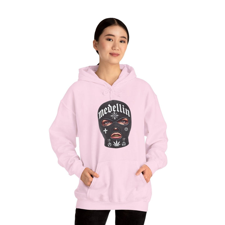 Anarchy Ski Mask Girl Unisex Hoodie - Red - S - Anarchy Ski Mask Girl Unisex Hoodie - Tatoo Tee