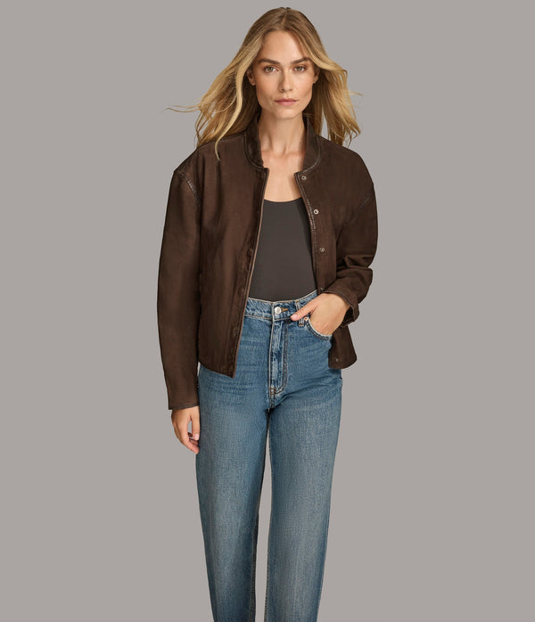Angie Snap Bomber Jacket