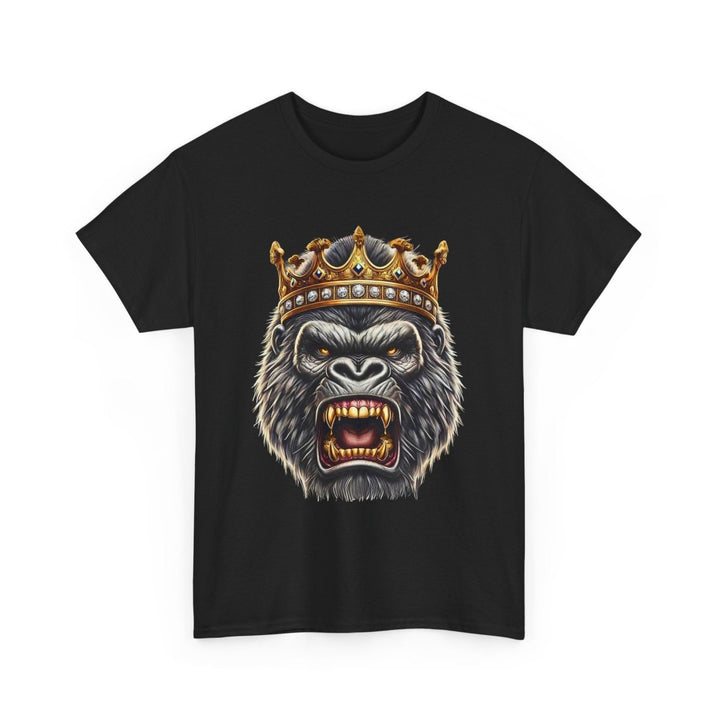 Angry Gorilla King Unisex Heavy Cotton Tee - Red - S - Angry Gorilla King Unisex Heavy Cotton Tee - Tatoo Tee
