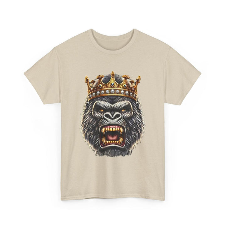 Angry Gorilla King Unisex Heavy Cotton Tee - Red - S - Angry Gorilla King Unisex Heavy Cotton Tee - Tatoo Tee