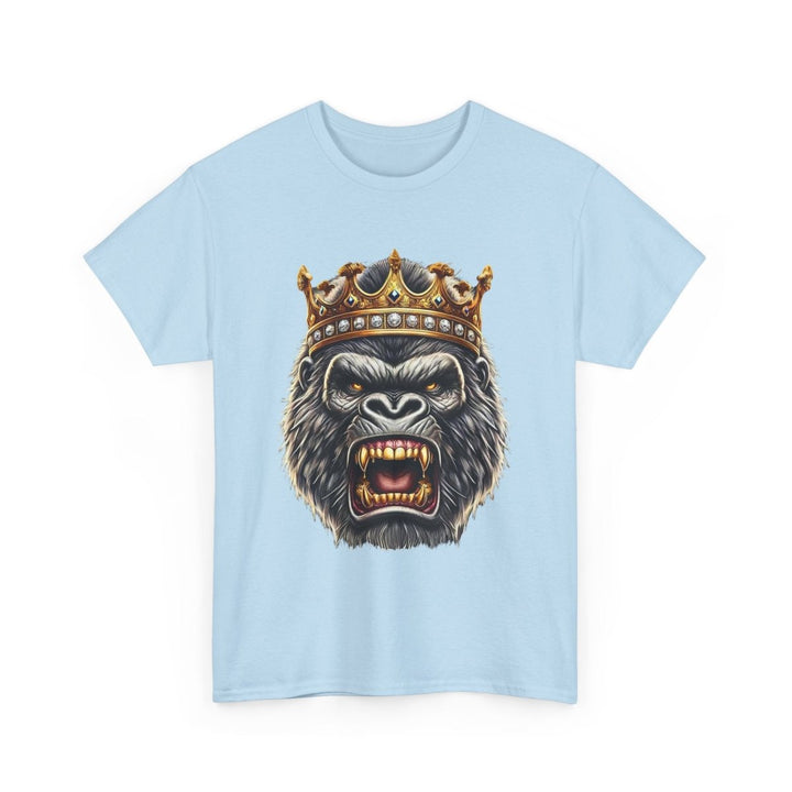 Angry Gorilla King Unisex Heavy Cotton Tee - Red - S - Angry Gorilla King Unisex Heavy Cotton Tee - Tatoo Tee