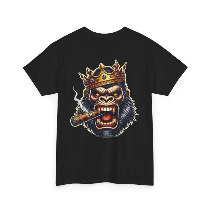 Angry Gorilla King Unisex Heavy Cotton Tee - Red - S - Angry Gorilla King Unisex Heavy Cotton Tee - Tatoo Tee