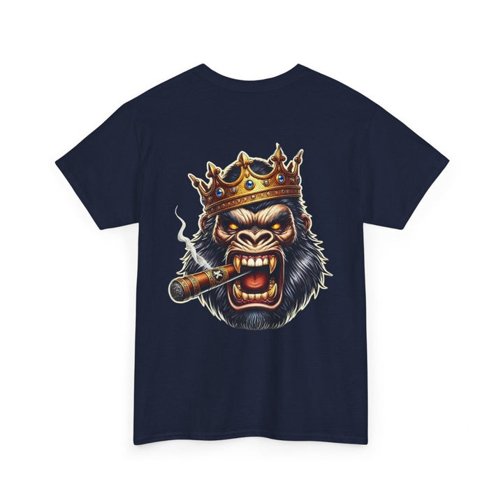 Angry Gorilla King Unisex Heavy Cotton Tee - Red - S - Angry Gorilla King Unisex Heavy Cotton Tee - Tatoo Tee