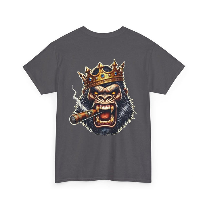 Angry Gorilla King Unisex Heavy Cotton Tee - Red - S - Angry Gorilla King Unisex Heavy Cotton Tee - Tatoo Tee