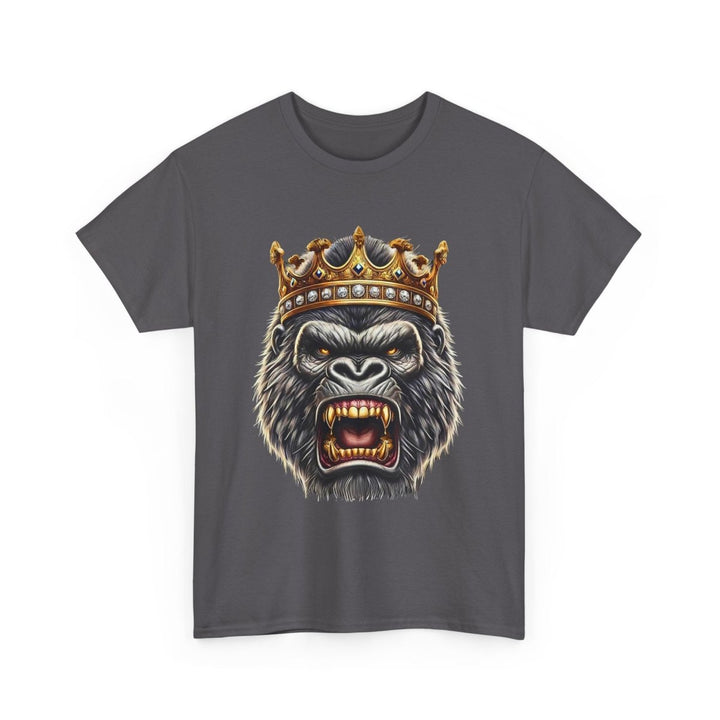Angry Gorilla King Unisex Heavy Cotton Tee - Red - S - Angry Gorilla King Unisex Heavy Cotton Tee - Tatoo Tee