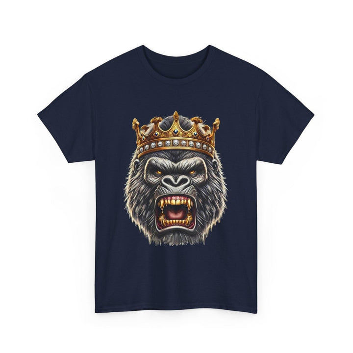 Angry Gorilla King Unisex Heavy Cotton Tee - Red - S - Angry Gorilla King Unisex Heavy Cotton Tee - Tatoo Tee
