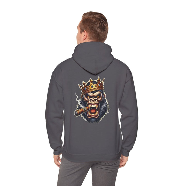 Angry Gorilla King Unisex Hoodie - Red - S - Angry Gorilla King Unisex Hoodie - Tatoo Tee