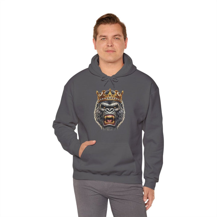 Angry Gorilla King Unisex Hoodie - Red - S - Angry Gorilla King Unisex Hoodie - Tatoo Tee