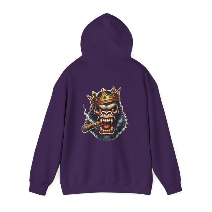 Angry Gorilla King Unisex Hoodie - Red - S - Angry Gorilla King Unisex Hoodie - Tatoo Tee