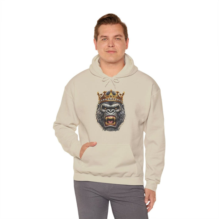 Angry Gorilla King Unisex Hoodie - Red - S - Angry Gorilla King Unisex Hoodie - Tatoo Tee