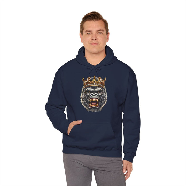 Angry Gorilla King Unisex Hoodie - Red - S - Angry Gorilla King Unisex Hoodie - Tatoo Tee