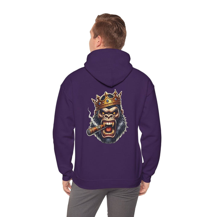 Angry Gorilla King Unisex Hoodie - Red - S - Angry Gorilla King Unisex Hoodie - Tatoo Tee