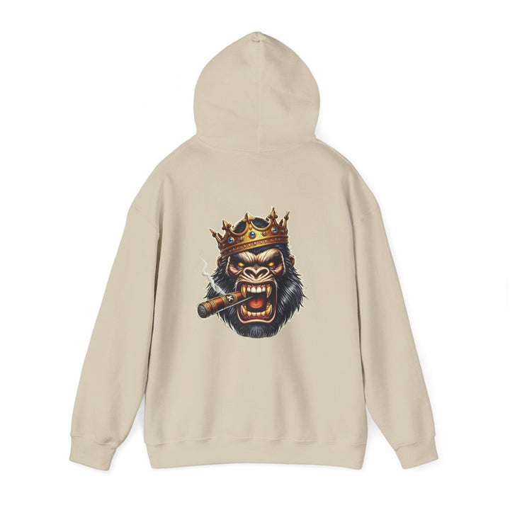 Angry Gorilla King Unisex Hoodie - Red - S - Angry Gorilla King Unisex Hoodie - Tatoo Tee