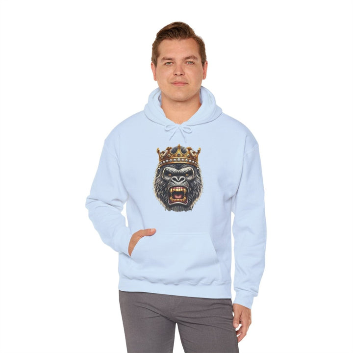 Angry Gorilla King Unisex Hoodie - Red - S - Angry Gorilla King Unisex Hoodie - Tatoo Tee