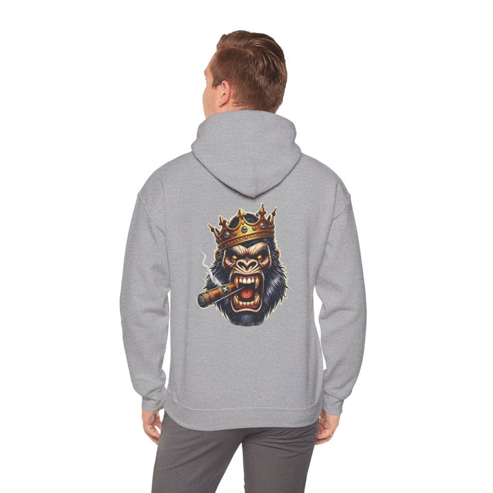 Angry Gorilla King Unisex Hoodie - Red - S - Angry Gorilla King Unisex Hoodie - Tatoo Tee