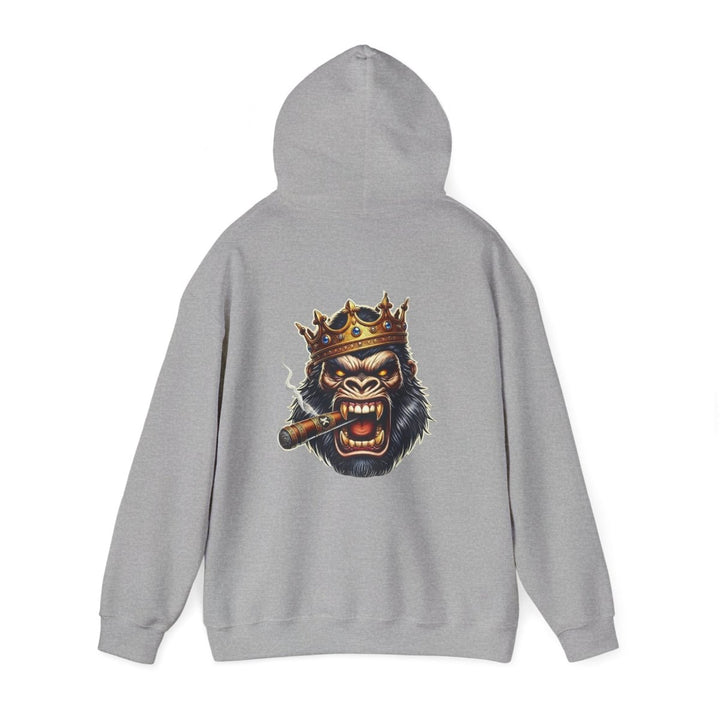 Angry Gorilla King Unisex Hoodie - Red - S - Angry Gorilla King Unisex Hoodie - Tatoo Tee