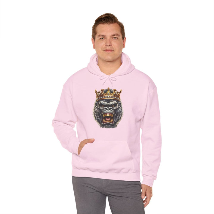 Angry Gorilla King Unisex Hoodie - Red - S - Angry Gorilla King Unisex Hoodie - Tatoo Tee