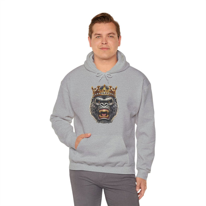 Angry Gorilla King Unisex Hoodie - Red - S - Angry Gorilla King Unisex Hoodie - Tatoo Tee