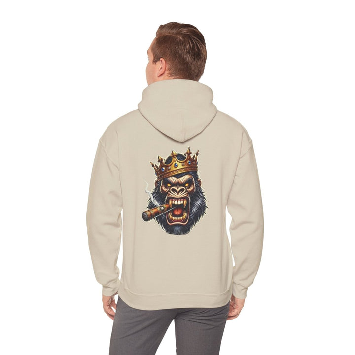 Angry Gorilla King Unisex Hoodie - Red - S - Angry Gorilla King Unisex Hoodie - Tatoo Tee