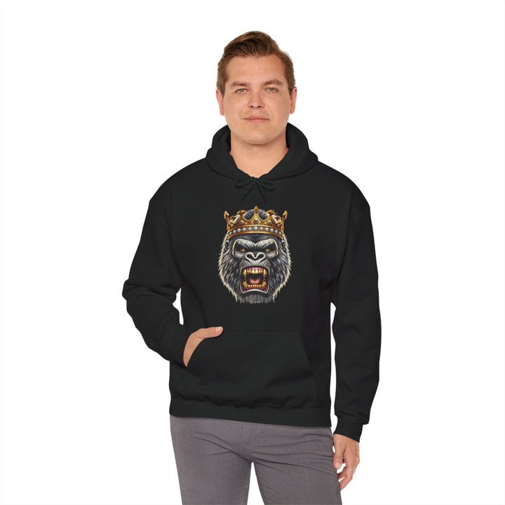 Angry Gorilla King Unisex Hoodie - Red - S - Angry Gorilla King Unisex Hoodie - Tatoo Tee