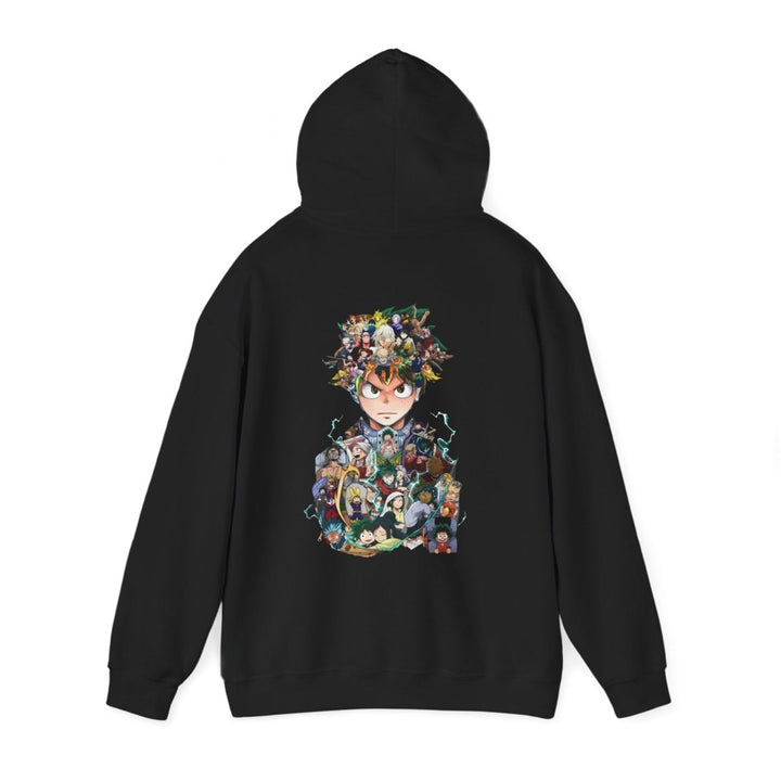 Anime Character Hooded Sweatshirt - Unisex Heavy Blend™ - Perfect for Fans - Red - S - Anime Character Hooded Sweatshirt - Unisex Heavy Blend™ - Perfect for Fans - Tatoo Tee
