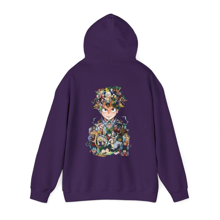 Anime Character Hooded Sweatshirt - Unisex Heavy Blend™ - Perfect for Fans - Red - S - Anime Character Hooded Sweatshirt - Unisex Heavy Blend™ - Perfect for Fans - Tatoo Tee