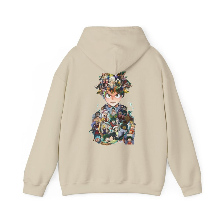 Anime Character Hooded Sweatshirt - Unisex Heavy Blend™ - Perfect for Fans - Red - S - Anime Character Hooded Sweatshirt - Unisex Heavy Blend™ - Perfect for Fans - Tatoo Tee