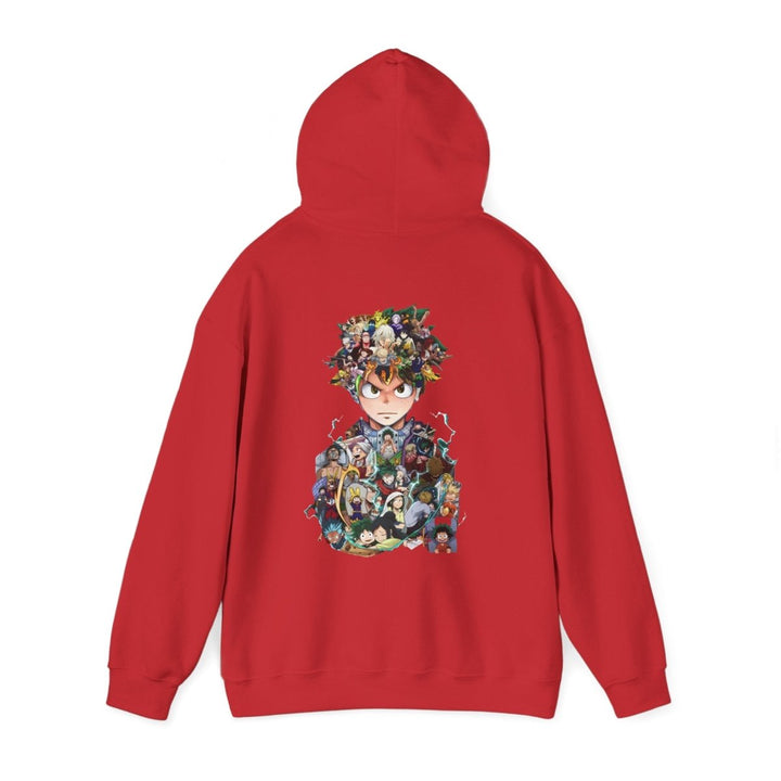 Anime Character Hooded Sweatshirt - Unisex Heavy Blend™ - Perfect for Fans - Red - S - Anime Character Hooded Sweatshirt - Unisex Heavy Blend™ - Perfect for Fans - Tatoo Tee