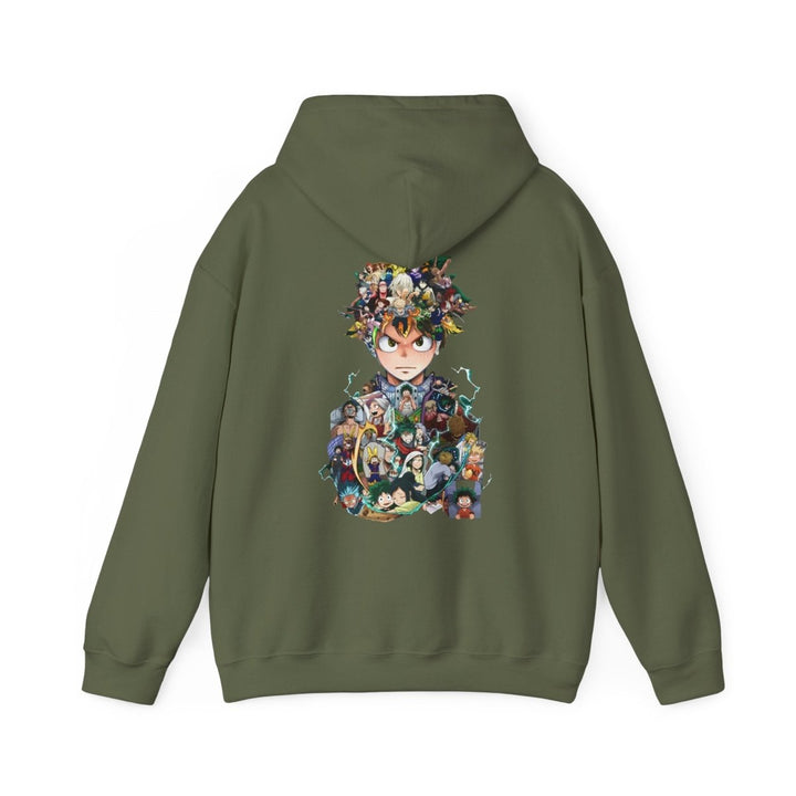 Anime Character Hooded Sweatshirt - Unisex Heavy Blend™ - Perfect for Fans - Red - S - Anime Character Hooded Sweatshirt - Unisex Heavy Blend™ - Perfect for Fans - Tatoo Tee
