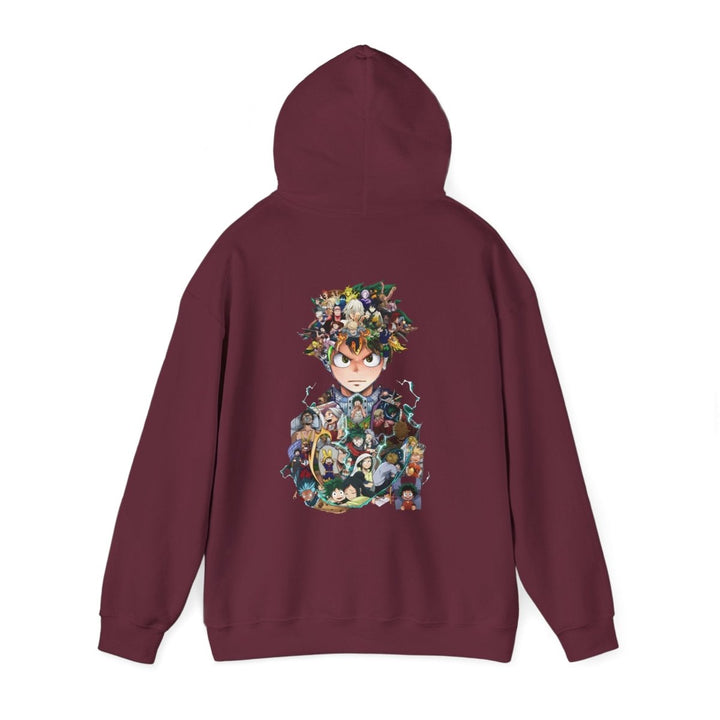 Anime Character Hooded Sweatshirt - Unisex Heavy Blend™ - Perfect for Fans - Red - S - Anime Character Hooded Sweatshirt - Unisex Heavy Blend™ - Perfect for Fans - Tatoo Tee