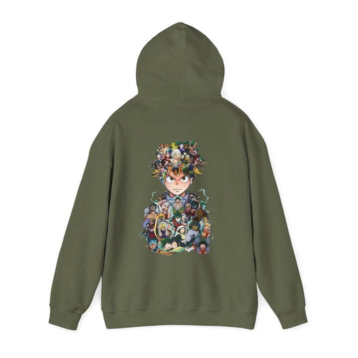 Anime Character Hooded Sweatshirt - Unisex Heavy Blend™ - Perfect for Fans - Red - S - Anime Character Hooded Sweatshirt - Unisex Heavy Blend™ - Perfect for Fans - Tatoo Tee
