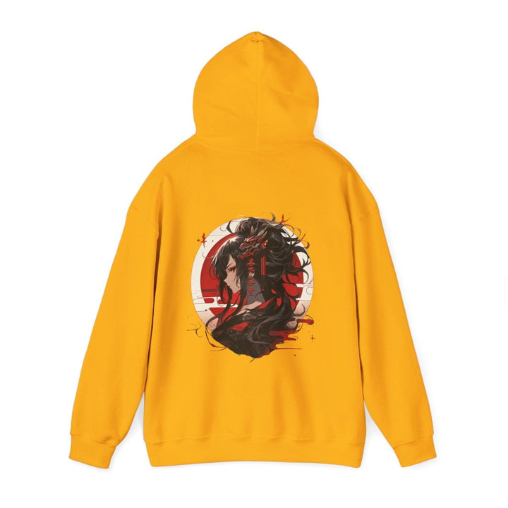 Anime Dragon Girl Unisex Hoodie - Red - S - Anime Dragon Girl Unisex Hoodie - Tatoo Tee