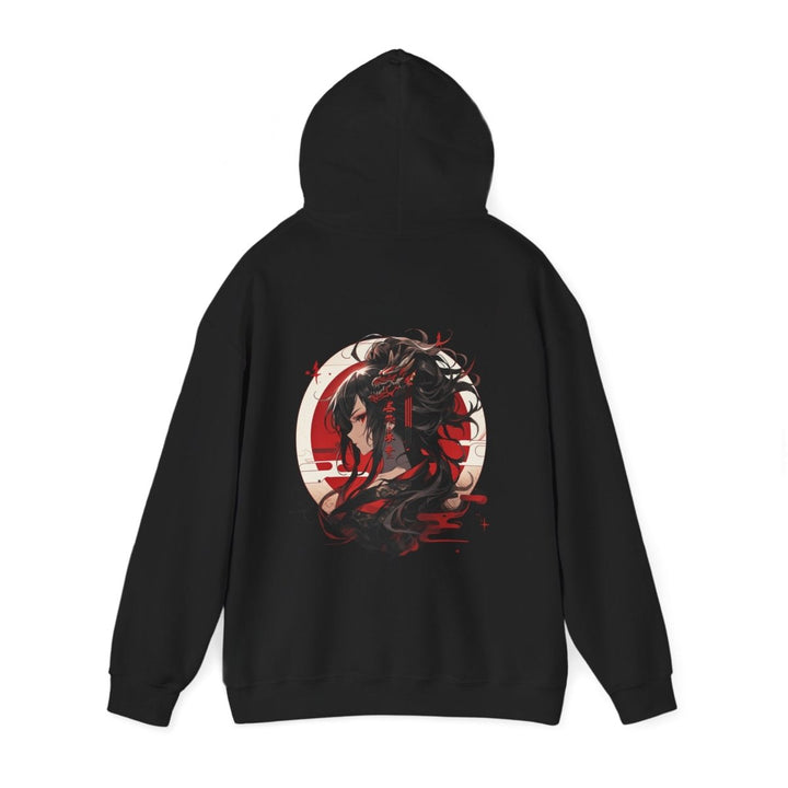 Anime Dragon Girl Unisex Hoodie - Red - S - Anime Dragon Girl Unisex Hoodie - Tatoo Tee