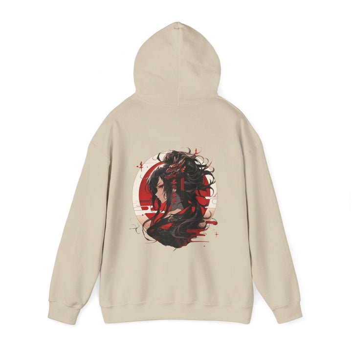 Anime Dragon Girl Unisex Hoodie - Red - S - Anime Dragon Girl Unisex Hoodie - Tatoo Tee