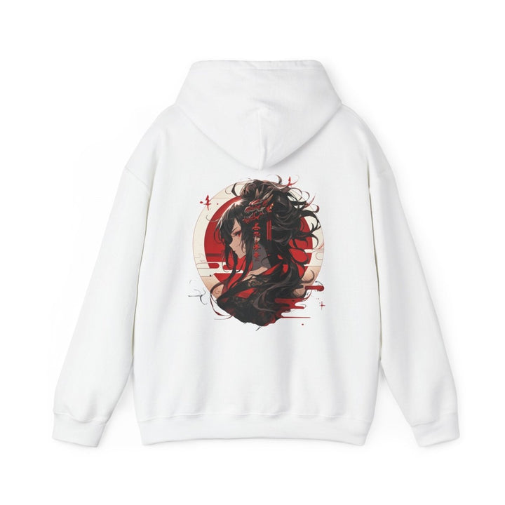 Anime Dragon Girl Unisex Hoodie - Red - S - Anime Dragon Girl Unisex Hoodie - Tatoo Tee