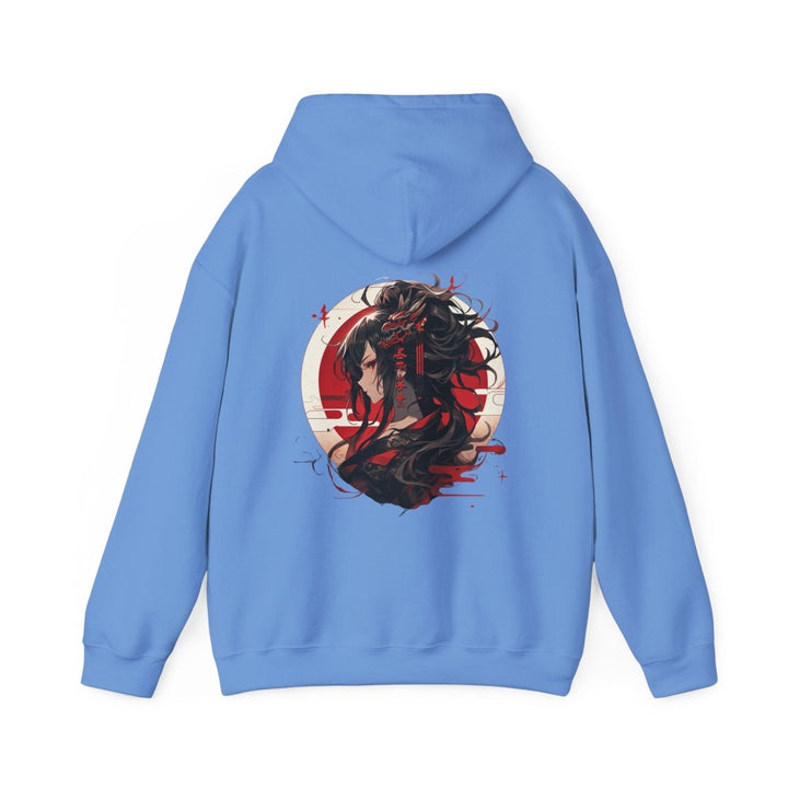 Anime Dragon Girl Unisex Hoodie - Red - S - Anime Dragon Girl Unisex Hoodie - Tatoo Tee