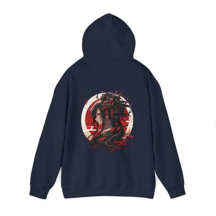 Anime Dragon Girl Unisex Hoodie - Red - S - Anime Dragon Girl Unisex Hoodie - Tatoo Tee