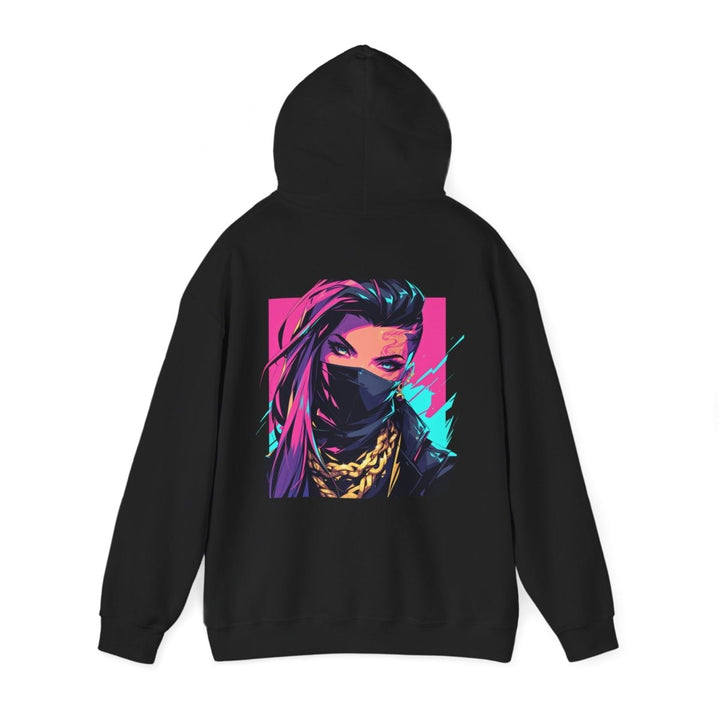 Anime Gangsta Girl Unisex Hoodie - Light Pink - S - Anime Gangsta Girl Unisex Hoodie - Tatoo Tee
