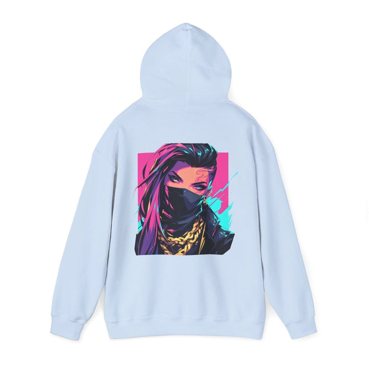 Anime Gangsta Girl Unisex Hoodie - Light Pink - S - Anime Gangsta Girl Unisex Hoodie - Tatoo Tee