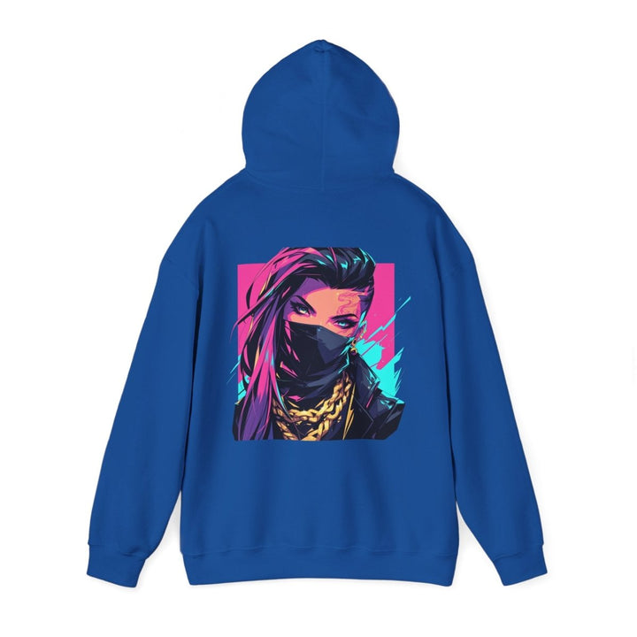 Anime Gangsta Girl Unisex Hoodie - Light Pink - S - Anime Gangsta Girl Unisex Hoodie - Tatoo Tee
