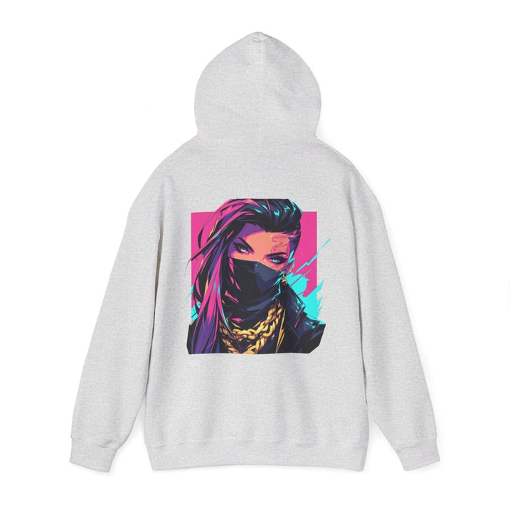 Anime Gangsta Girl Unisex Hoodie - Light Pink - S - Anime Gangsta Girl Unisex Hoodie - Tatoo Tee