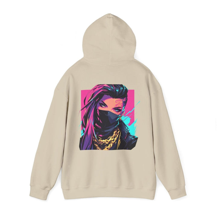 Anime Gangsta Girl Unisex Hoodie - Light Pink - S - Anime Gangsta Girl Unisex Hoodie - Tatoo Tee