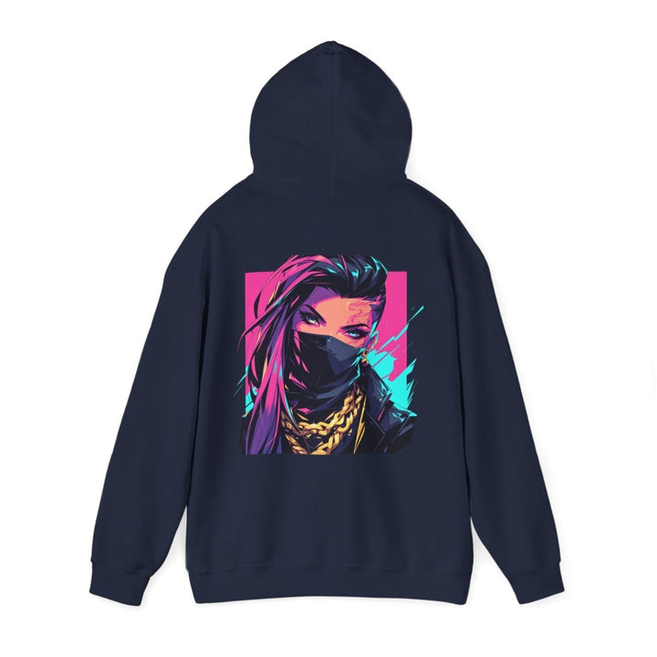 Anime Gangsta Girl Unisex Hoodie - Light Pink - S - Anime Gangsta Girl Unisex Hoodie - Tatoo Tee