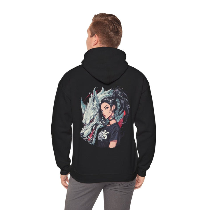 Anime Gangsta Wolf Princess Unisex Hoodie - Black - S - Anime Gangsta Wolf Princess Unisex Hoodie - Tatoo Tee