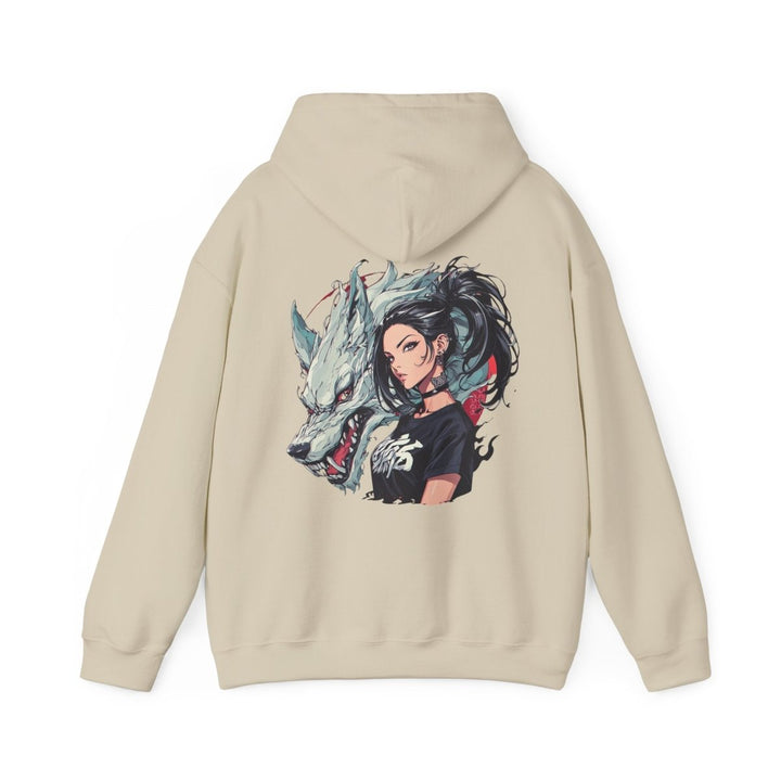 Anime Gangsta Wolf Princess Unisex Hoodie - Light Pink - S - Anime Gangsta Wolf Princess Unisex Hoodie - Tatoo Tee