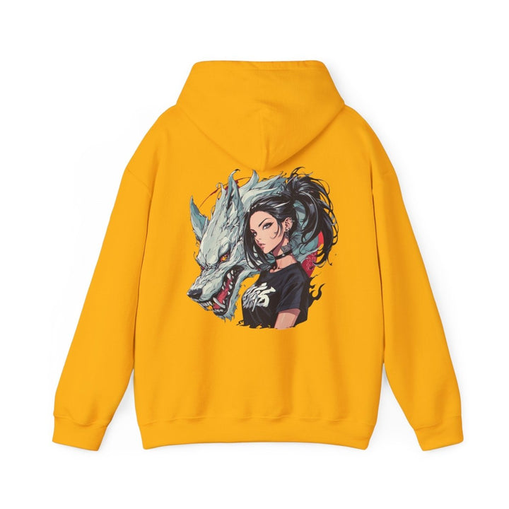 Anime Gangsta Wolf Princess Unisex Hoodie - Light Pink - S - Anime Gangsta Wolf Princess Unisex Hoodie - Tatoo Tee