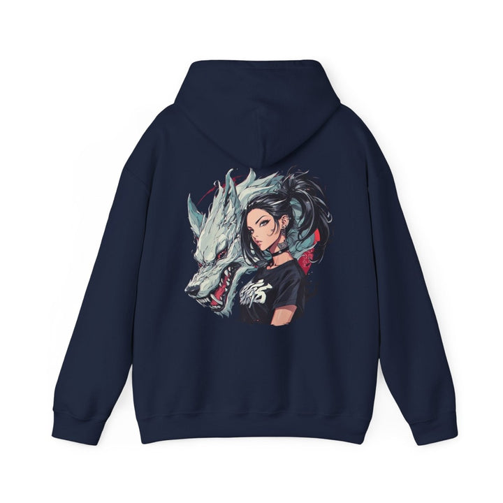 Anime Gangsta Wolf Princess Unisex Hoodie - Light Pink - S - Anime Gangsta Wolf Princess Unisex Hoodie - Tatoo Tee