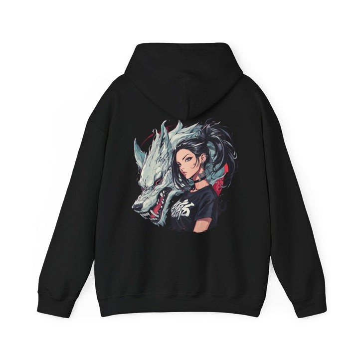 Anime Gangsta Wolf Princess Unisex Hoodie - Light Pink - S - Anime Gangsta Wolf Princess Unisex Hoodie - Tatoo Tee